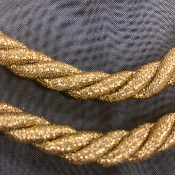 10’ Italian Antique Gold Rope with Tassels