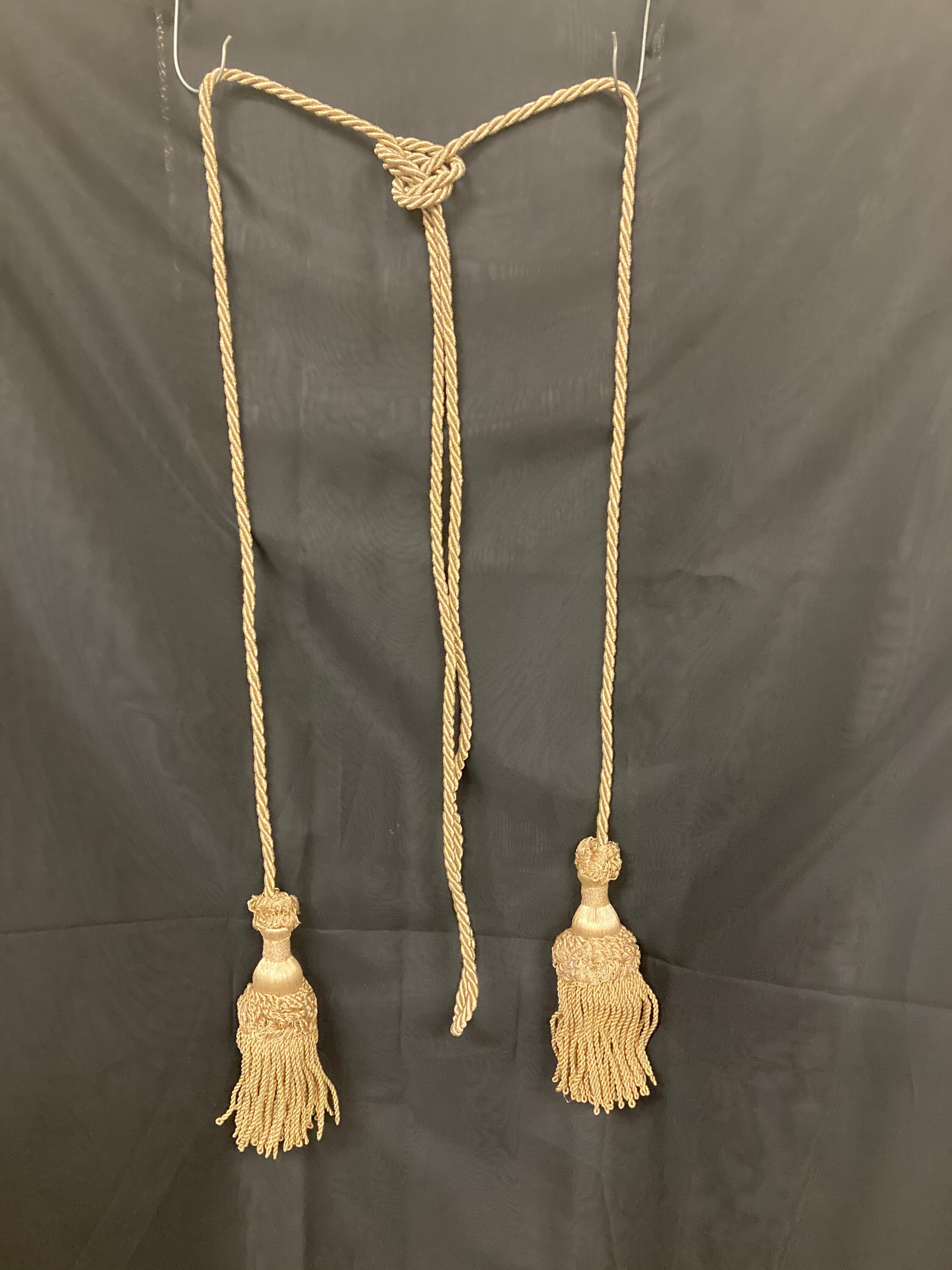 10’ Italian Old Gold Rope With Tassels - Etsy