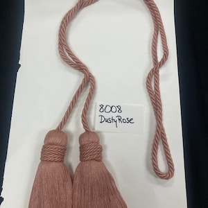 65” long Italian rope with tassels