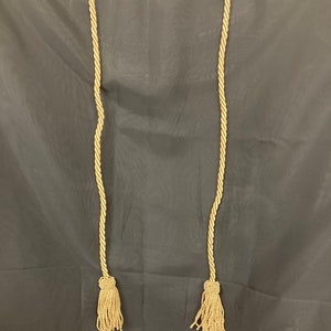 Italian old gold rope with tassels