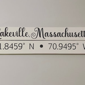Housewarming Gift, House Closing Gift, Realtor Gift, Anniversary Gift, Coordinate Sign