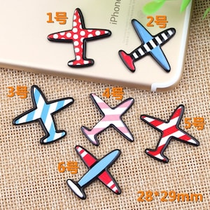 Résine plane pour avion, centres pour noeuds pour cheveux, fournitures Decoden