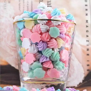 14 mm blandade macaronfärger simulering platt baksida harts cabochon figur stenutsmyckningar applikation gör-det-själv bröllop scrapbooking hantverk