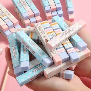 6er Pack koreanische Bleistift Regenbogen Frische Streifen Radiergummi Kinder Studenten Spezielle Schulbedarf Schreibwaren Geschenk