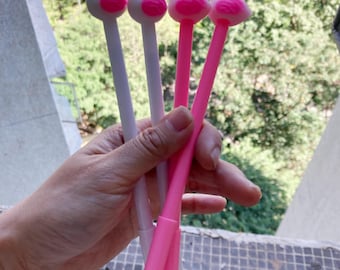 Penna a sfera Kawaii Flamingo Penne in gel Forniture scolastiche Kawaii Cancelleria, lavoretti per bambini