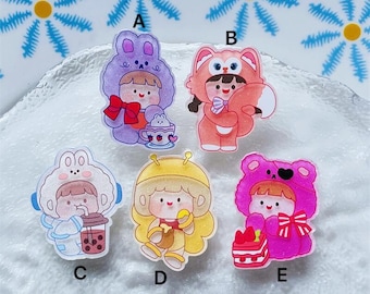 Planar Resin Acrylic Cute Girls Princesses Flat Back Cabochon Scrapbook Hair Bow Centers, Decoden Supplies