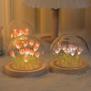 Kit fai da te con pellicola termoretraibile per luce notturna Tulip Set regalo di compleanno per anniversario per la fidanzata madre