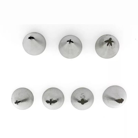 DUORUI 5 ugelli per glassa, per decorare torte, cupcake, fondente, in acciaio inox, a forma di ondulazione, con 5 pezzi
