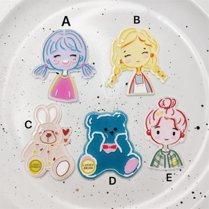 Cute Girls Animals planar resin, Hair Bow Centers, Decoden Supplies