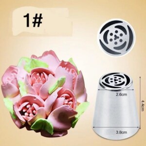 1 set 7Style Russian Tulip Icing Piping Nozzles Stainless Steel Flower Cream Pastry Tip Kitchen Cupcake Cake Decorating Tools image 2