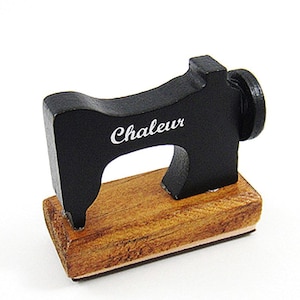 Nueva máquina de coser vintage forma Sello de feliz cumpleaños DIY Regalo de trabajo sello de madera para decoración