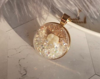 DIY Tooth Keepsake Pendant Necklace Making Jewelry Keepsake Kit (Glue not included )