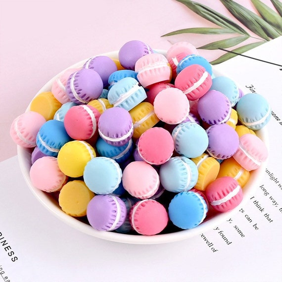 Mixed Slime Charms Simulation Macaron Resin Plasticine Slime Accessories  Beads Making Supplies for Kids DIY Scrapbooking Crafts 