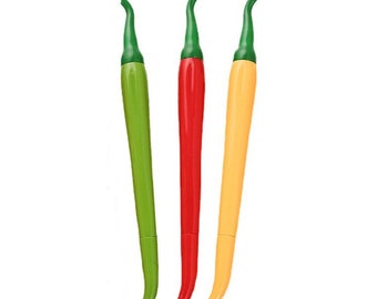 1pc Cute Cartoon Kawaii Chili Paprika Vegetables Pen Creative School Office Gel Pens Gift Supplies Stationery