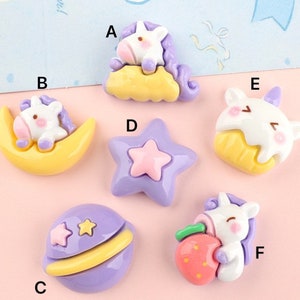 Kawaii Cute animals Resin Cartoon Charm Phone Case Hairclips Decor Art DIY Accessories Toys