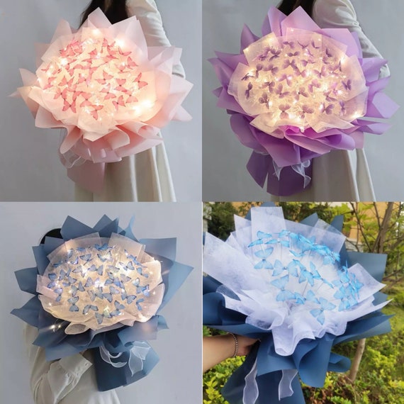 Butterfly Bouquet DIY Kit Set Bridal Butterfly Bouquet Etsy