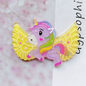 Résine plane ange cheval, centres d&#39;arc de cheveux, fournitures Decoden