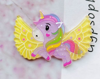 Angel horse planar resin, Hair Bow Centers, Decoden Supplies