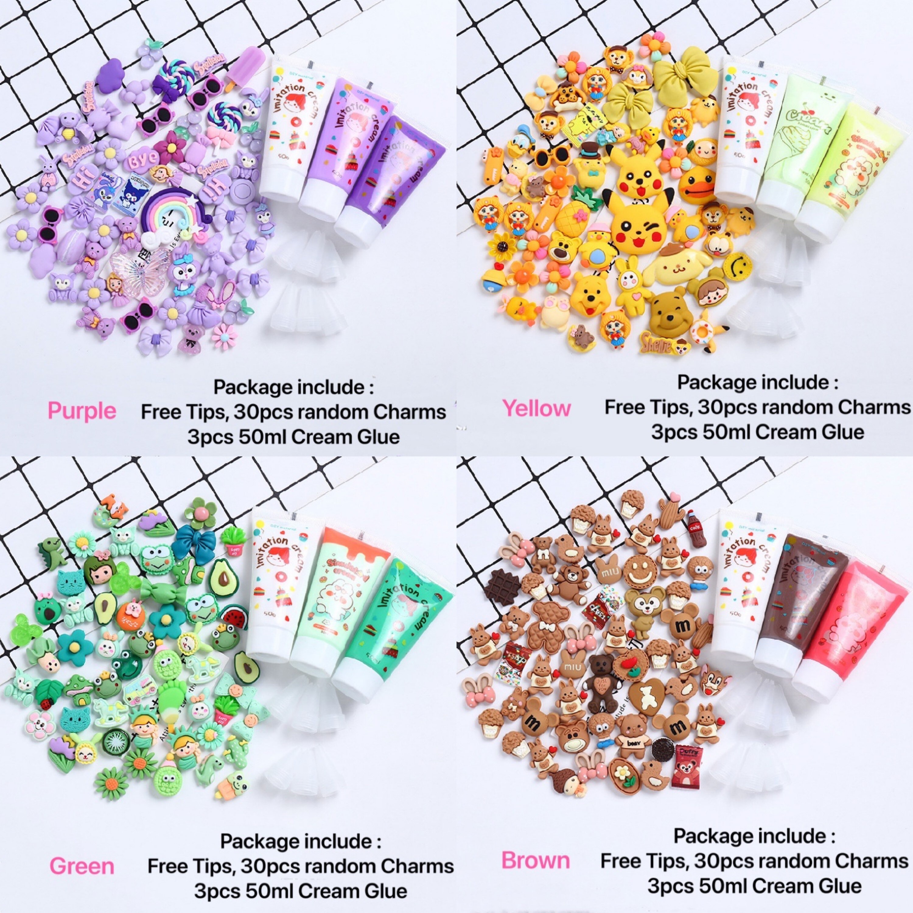 2 Pack*50g Crystal Clear Jelly Simulation Cream Glue, Decoden Cream Cl –  NINI_LOVELY ACC.