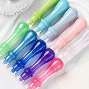 Wax Stamp Handle Macaron Color, Colorful Transparent Handle For Wax Seal Stamp, Macaron Wax Stamp Handle