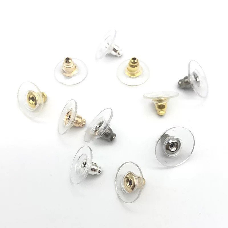 Earring Backs, Clutch Style Rubber Earring Wire Stopper Earring