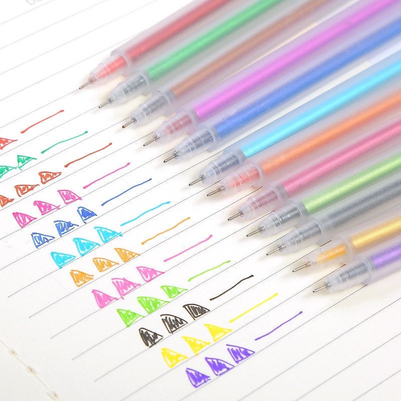 Rainbow Gel Pens, Colour Change Gel Pen, Multicolour Gel Pen