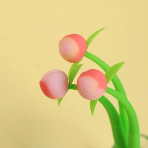 1pc Cute Kawaii Peach Office School Supplies Stationery Creative Sweet Pretty Lovely Funny Soft Gel Pen
