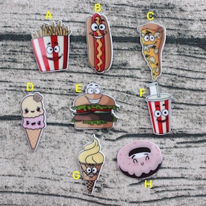 Aliments résine plane, Hair Bow Centers, Decoden Supplies