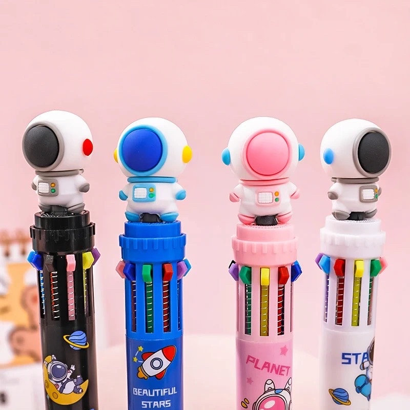 10 Colors Cartoon Astronaut Ballpoint Pen School Office Supply ...