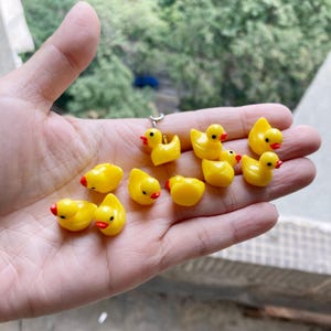 Chicken Yellow Duck Resin Animal Charms Pendant For Handmade Cute Earrings Necklace Fashion Jewelry Findings