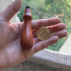 Sello de cera vintage para sellar sobres, sello de madera de repuesto con cabezal de latón, 26 letras del alfabeto de la A a la Z, sello de cera para decoración de bodas