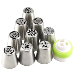 Weetiee 14pc/Set Stainless Steel Russian Tulip Icing Piping Nozzles Fl –  GRILLART U.S. by Weetiee