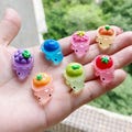Glow in the Dark Fruit Turtle Resin Charms: DIY Craft Supplies product logo