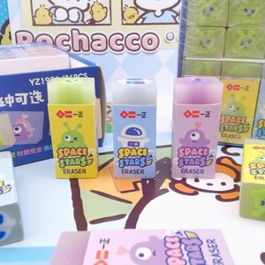 6 pacote borracha de cristal borrachas engraçadas para crianças lote material escolar borracha frete grátis kawaii papelaria crianças limpador aleatório