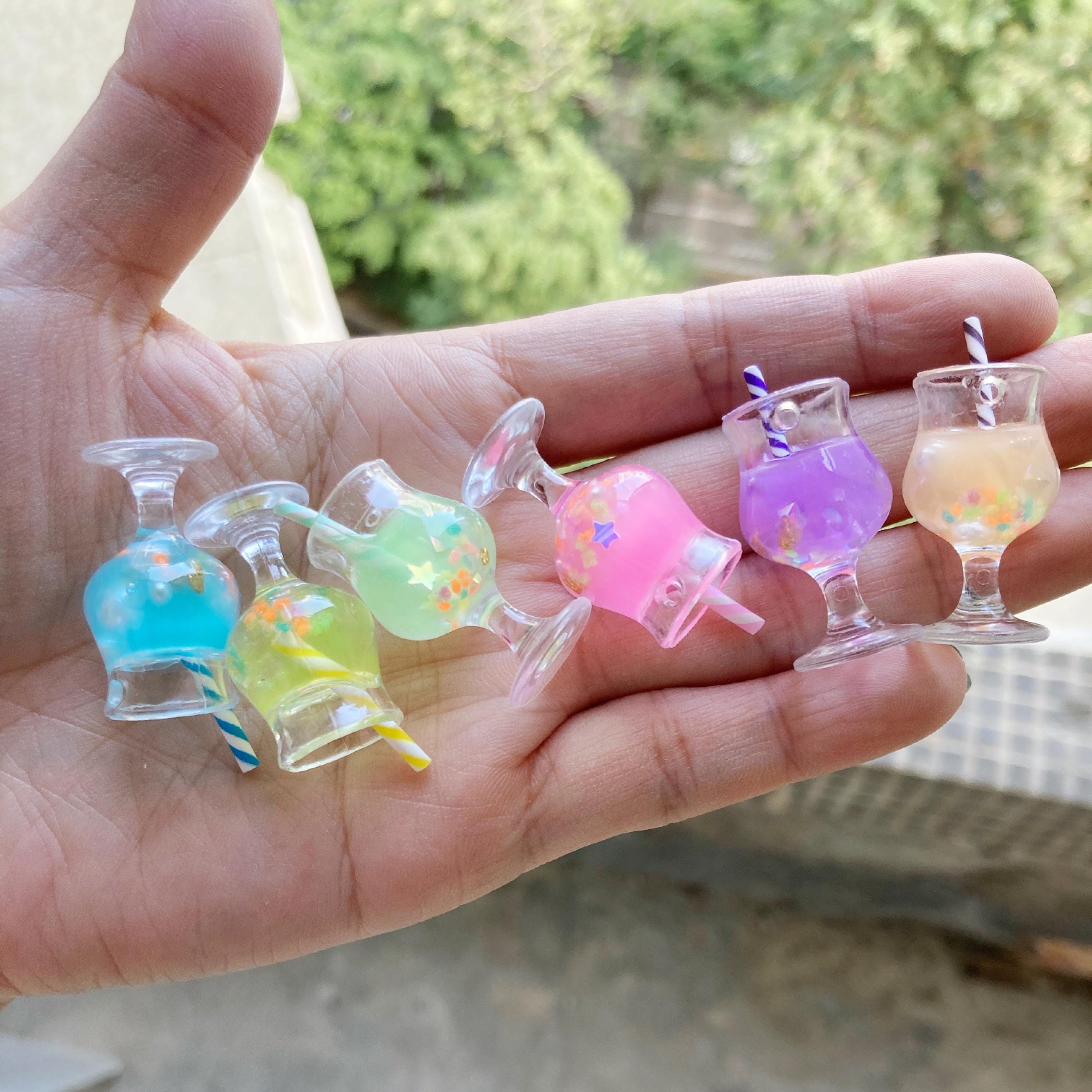 LiQunSweet 3 Pcs Cup Charms - DIY Handle Charms For Mugs, Bottles, Keychains, Cactus & Tropical Designs