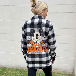Mickey Mouse Halloween Adult and Toddler Flannel, Disney Halloween Shirt, Halloween Flannel, Halloween Shirt, Disney Shirt 12
