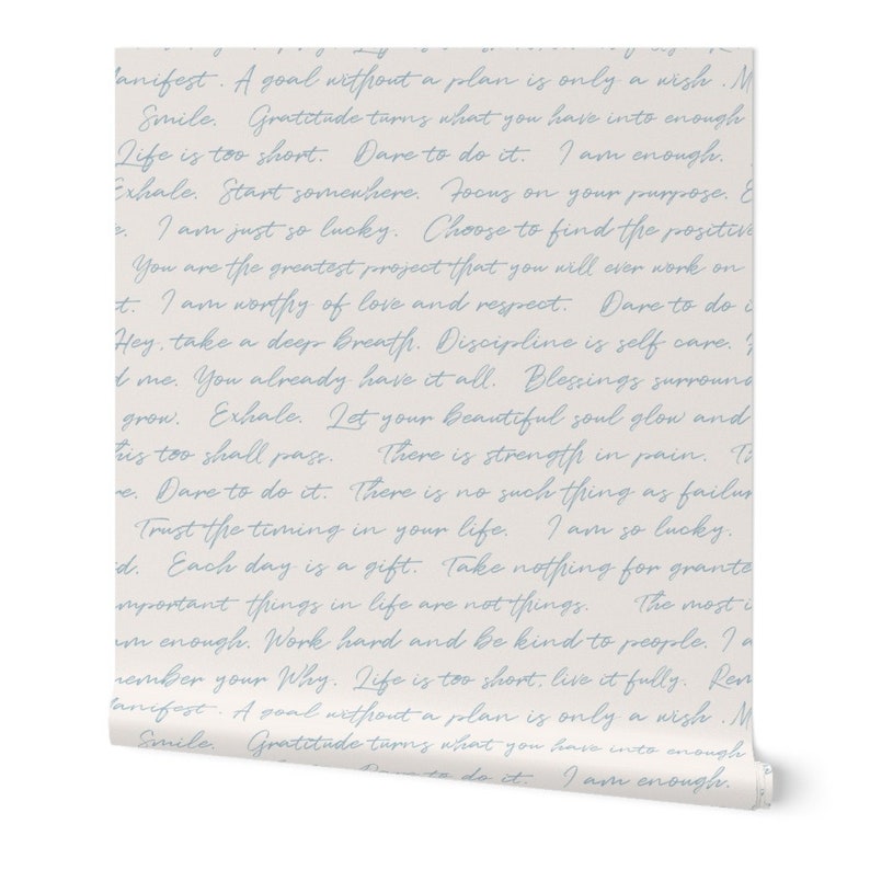 Handwriting Script Affirmations .positive Motivational Removable Peel