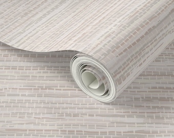 Coastal Beach faux Grasscloth Wallpaper_ Neutral Sand. Removable Smooth Pre-Pasted or Peel and Stick