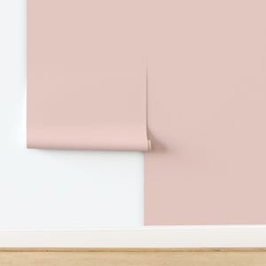 Solid Color Peel and Stick wallpaper.One Color Removable wallpaper. Custom Solid Color wallpaper - DIY Self-adhesive Wallpaper. Salsa Rosa