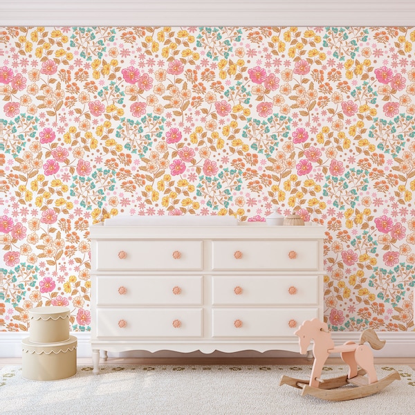 Ditsy Floral Wallpaper Etsy