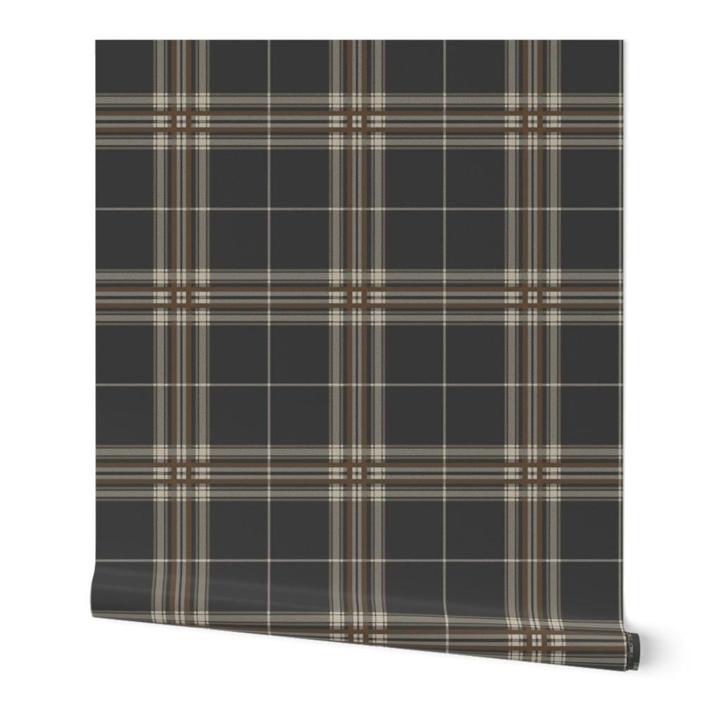 Dark Plaid Peel and Stick Wallpaper, Cabincore Style - Etsy