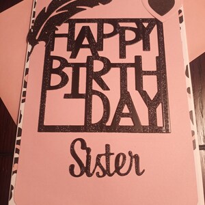 Tarjeta de cumpleaños de la hermana