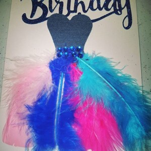 Carte d'anniversaire glamour