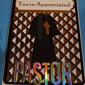 Pastor Grußkarte