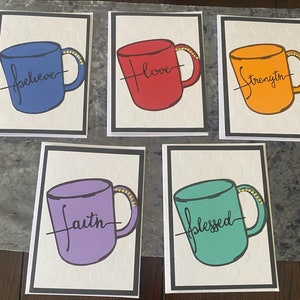 Conjunto de cartas inspiradoras