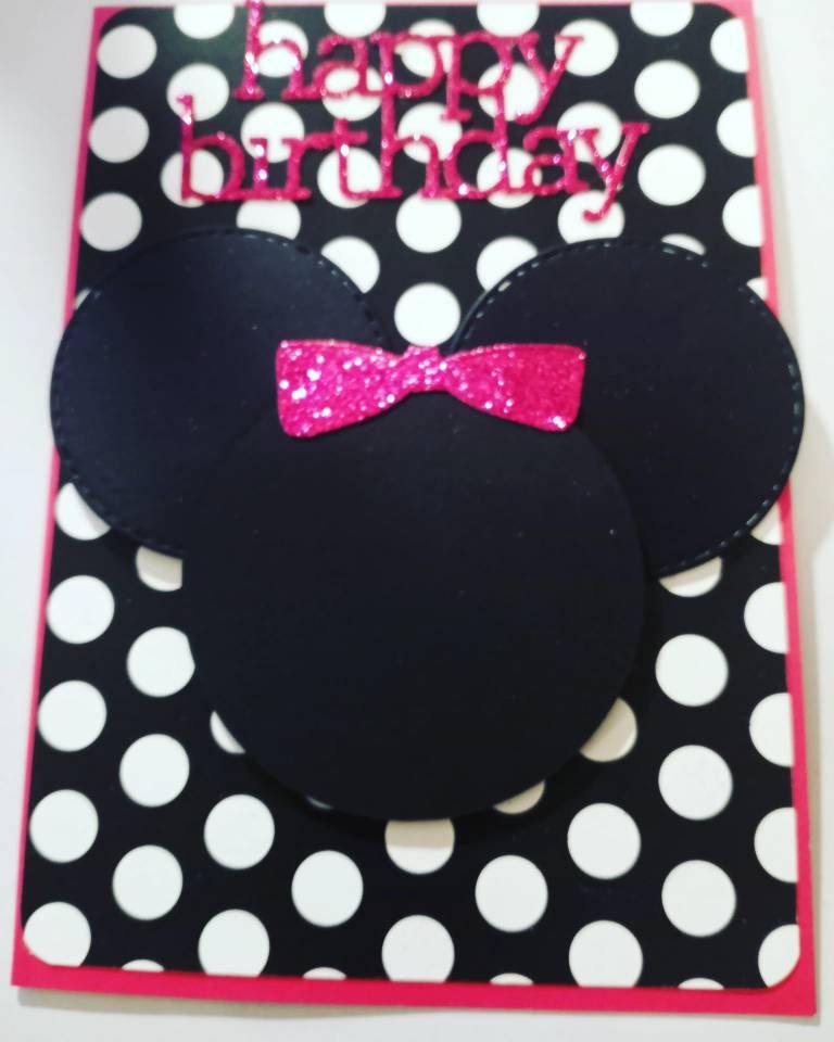 Minnie Birthday Card - Etsy