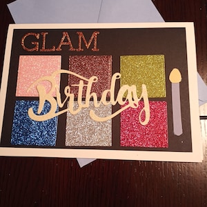 Carte d'anniversaire glamour
