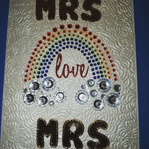 Pride wedding greeting card