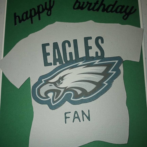 Philadelphia Eagles Birthday Card - Etsy