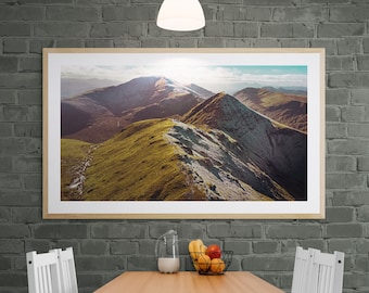BEN LAWERS Munro range  - Unframed, Framed, ECO Canvas, Canvas premium print - Photo Wall Art, Home Decor, Drone Photography, Perthsire